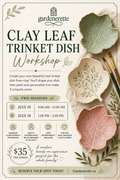 Clay Leaf Trinket Dish Workshop