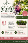 Garden to Glass Mocktail-Making Workshop