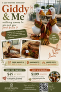 Giddy & Me: Chunky Knit Scarf Workshop