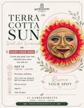 Kids Terra Cotta Sun Painting - SOLD OUT